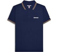 Lambretta Polos à pointes pour homme, Bleu marine/nug/lichen, M