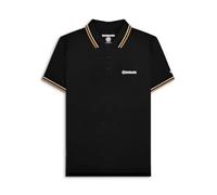 Lambretta Polos à pointes pour homme, Noir/bois cendré/tabac, L