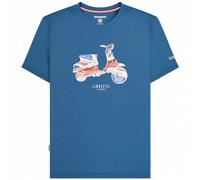 Lambretta Scooter Flag Tee Hommes T-shirt SS1208-DK BLEU 3XL