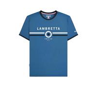 Lambretta SS9821 Target Ringer T-shirt à col rond Bleu foncé, noir foncé, L