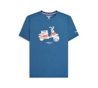 Lambretta T-shirt drapeau pour homme, noir foncé, XL