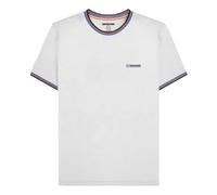 Lambretta T-shirt rayé pour homme, Blanc/bleu marine, XL