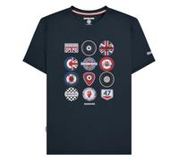 Lambretta T-shirt rétro pour homme Badges Target, bleu marine, M