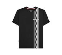Lambretta T-shirt rétro rayé bicolore pour homme, Noir , 3XL