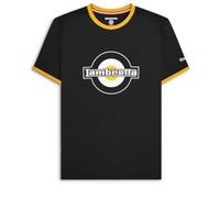 Lambretta T-shirt Ringer pour homme, noir/or, XXL