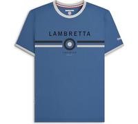 Lambretta T-shirt Ringer pour homme, Océan clair de lune, 4XL
