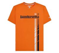 Lambretta T-shirts rétro à rayures pour homme, Orange, XL