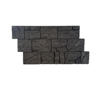 Lambris PVC Mural Panneaux muraux en pierre concassée en PU, 1 paquet, 120x60 cm, couvrant 0,72 m², panneau de revêtement léger et résistant à l'usure(J)