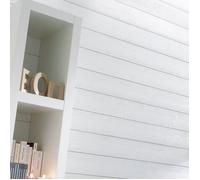 Lambris Sapin - Blanc Chantilly - Brossé - Ep.12 mm / l.135 mm