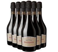 Lambrusco Grasparossa Amabile - Rouge - Cavicchioli - Vin Rouge d'Italie (6x75cl) Effervescent Moelleux