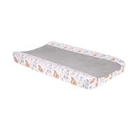 Lambs & Ivy Housse de matelas à langer Minky peint Forest Blanc