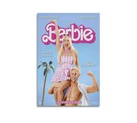 LAMCHAM Poster Barbie - Impression sur toile vintage - Décoration de chambre à coucher - 40 x 60 cm - Sans cadre