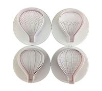 LAMDNL Lot de 4 emporte-pièces en forme de montgolfière - Ustensiles de cuisine - Cadeaux pour les amateurs de pâtisserie