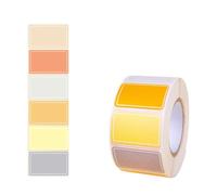 LAMDNL Lot de 500 étiquettes autocollantes imperméables et amovibles pour bocaux et vêtements, 25 x 15 mm