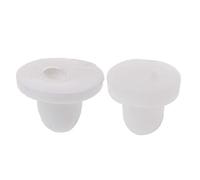 Lamdoo Lot de 100 coussinets anti-douleur en silicone pour boucles d'oreilles à clip Blanc, Silicone, blanc, 8 MM