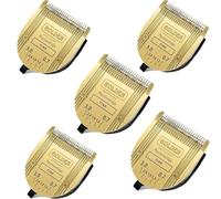 Lame Amovible Réglable 5 En 1 For Chien, Compatible Avec Les Tondeuses Wahl, Arco, Bravura, Chromado, Creativa Et Figura(Gold 5pcs)