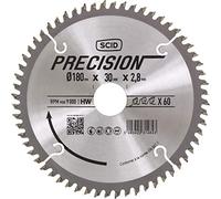 Lame au carbure pour scie circulaire SCID - Epaisseur 2,8 mm - 60 dents - Diamètre 190 mm - Alésage 30 mm