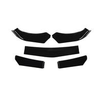 Lame Avant Pelle De Pare-Chocs Avant 5 Pièce/Ensemble, avec Conception Étagée, Matériau ABS, Accessoires De Voiture Voiture Becquets Avant Pare-Chocs(Bright Black)