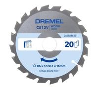Dremel Blueprint Lame de Scie Circulaire pour Bois 85 x 1,1/0,7 x 15mm (CS500)