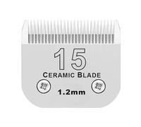 Lame céramique HT détachable 5/8 », compatible pour les andis, compatible pour Oster, A5, compatible avec Wahl, la série KM Dog Cat Tondeuse, taille : 3/4 » 16 mm(15 1pcs)