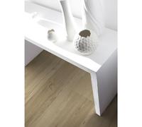 Lame clipsable sol PVC avec sous-couche effet bois columbia taupe