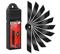 Lame Cutter 18 mm,Lame de Cutter Noir Lot de 50,SK2 Lames Cutter Professionnel - Très Résistant et UltraPointu