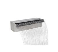 Lame d eau rectangulaire 30 cm Acier inoxydable pour piscine