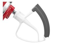 Lame de batteur à bord flexible avec bords en silicone flexible, compatible avec KitchenAid, accessoires de mélangeur à tête inclinable de 4,5 à 5 l (mélange 1)