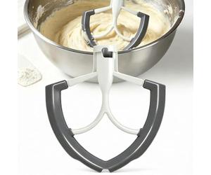 Lame De Batteur Avec Racleur En Silicone, Compatible Avec Les Robots Pâtissiers À Plateau Relevable De 7 Pintes, Lavable Au Lave-vaisselle, Pale De Mélange En Aluminium, Accessoire De Mélange
