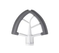 Lame De Batteur Plate 4.5-5QT Avec Bords En Silicone, Grattoir De Bol, Compatible Avec KitchenAid, Accessoires