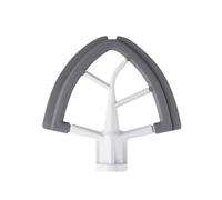 Lame De Batteur Plate 4.5-5QT Avec Bords En Silicone, Grattoir De Bol, Compatible Avec Kitchenaid, Pièces