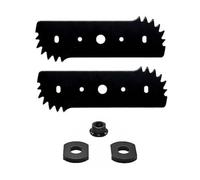 Lame de bordure de rechange pour Worx WG895 WG896, compatible avec les modèles WA0034 50018386 WTA0077, acier pour disque de coupe de précision avec rondelles de montage, longueur 18,7 cm, trou