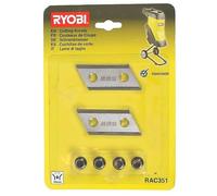 Lame de broyeur réversible, jeu de 2, RAC351 pour Broyeur de végétaux RYOBI compatible