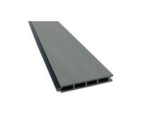 Lame de clôture bois composite Larko L176 cm/l 14.8cm / E 21mm Gris clair, ep.21mm, l.14,8cm, L.176cm
