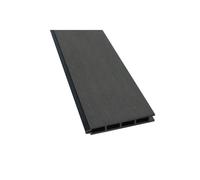 Lame de clôture bois composite Larko L176 cm - l 14.8cm - E 21mm - L: 176 cm - l: 14.8 cm - E: 21 mm - Gris anthracite