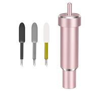 Lame de coupe + boîtier, pointe profonde et tissu lié et lame à pointe fine de qualité supérieure, compatible avec Cricut Maker, Maker 3, Explore Air/2/3 et Explore One (rose)