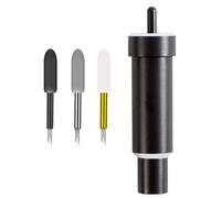 Lame de coupe + boîtier, pointe profonde et tissu lié et lame à pointe fine de qualité supérieure, compatible avec Cricut Maker, Maker 3, Explore Air/2/3 et Explore One (noir)