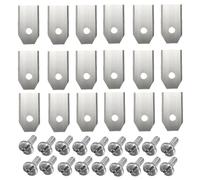 Lame de coupe de tondeuse à gazon en acier inoxydable,avec Kit de vis de pour Husqvarna Automower/Gardena,pièce de tondeuse à gazon robotisée - Type 18pcs Silver