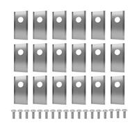 Lame de coupe de tondeuse à gazon en acier inoxydable,avec Kit de vis de pour Husqvarna Automower/Gardena,pièce de tondeuse à gazon robotisée - Type Silver 18PCS