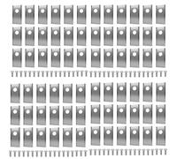 Lame de coupe de tondeuse à gazon en acier inoxydable,avec Kit de vis de pour Husqvarna Automower/Gardena,pièce de tondeuse à gazon robotisée - Type Silver 72PCS