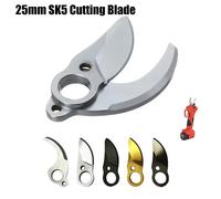 Lame de coupe diamantée en titane et acier allié SK5 de 25mm pour ciseaux de taille électriques, tondeuse sans fil, sécateur à lame tranchante 1Pair 25mm