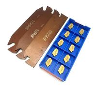Lame de coupe externe CNC for outil de rainurage, support SPB26-2 SPB26-3 SPB26-4 SPB32-3 SPB32-4, 10 pièces, insertion en carbure SP200 SP300 SP400, 1 pièce(SP400 PC9030,SP32-2)