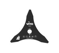 VITO - Lame de coupe pour Débroussailleuse 3 dents Diam 255mm Alesage 25.4