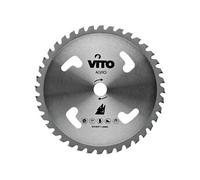 Lame de coupe pour débroussailleuse 40 dents Diam 255mm en Tungstène Alesage 25.4 VITO