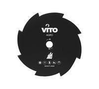 VITO - Lame de Coupe pour Débroussailleuse 8 Dents Diam 255mm Alesage 25.4