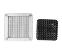 Lame de de frites commerciale, lame de machine manuelle de dé de pommes de terre en acier inoxydable pour concombre, aubergine, carotte, lame de rechange avec 2 écrous p (6mm)