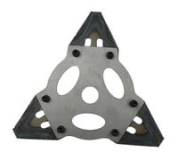 Lame de débroussailleuse à 3 dents en acier au carbone, 1 pièce, pièces détachées for tondeuse à gazon, accessoires d'outils de jardinage, pièces for coupe-bordures