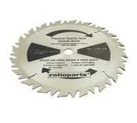 Ratioparts Couteau à débroussailleuse en carbure 20 Dents Diamètre 250 mm Diamètre 25,4 mm Épaisseur 1,8/2,8 mm Noir