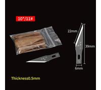 Lame De Grattoir À Colle De Pelle Lame À Bouche Plate 4a 16 No.11 Couteau À Découper À Film Bsd Couleur Argent Pur Couteau Utilitaire Outils De Réparation De Téléphone - Type No.11 Blade