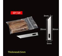 Lame De Grattoir À Colle De Pelle Lame À Bouche Plate 4a 16 No.11 Couteau À Découper À Film Bsd Couleur Argent Pur Couteau Utilitaire Outils De Réparation De Téléphone - Type No.1 Blade